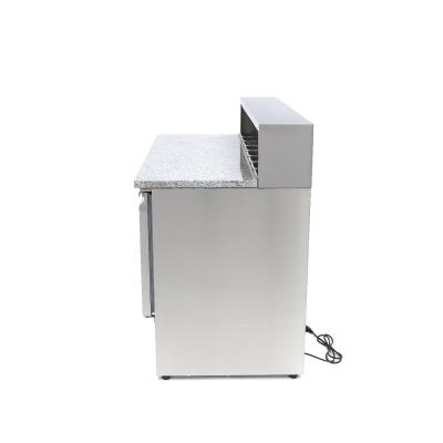 Maxima Lednice na pizzu - 3 dveře - 136,5 cm - 400 l - včetně nerezového krytu |  09400205